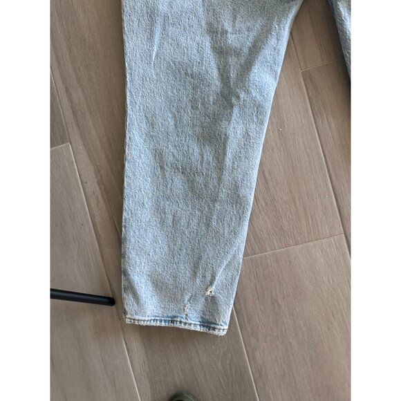 ABERCROMBIE & FITCH Light Wash 90s Straight Ultra Rise Jeans Sz 24 Plus 37" NWT - Picture 9 of 10